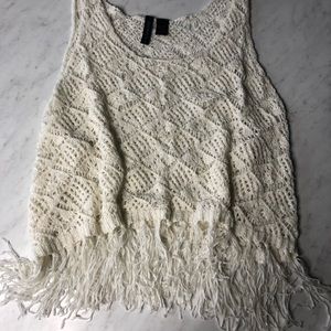 Boho knitted tank
